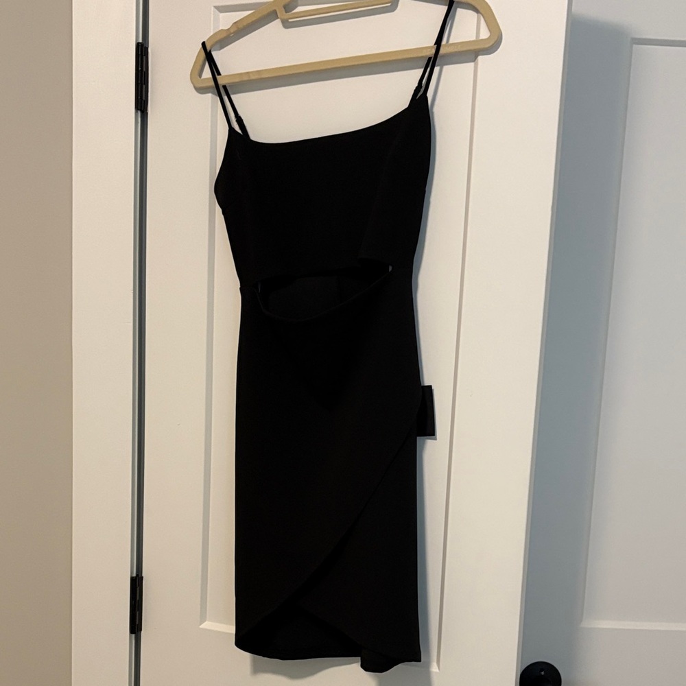 Lulu's Elegant Black Mini Dress